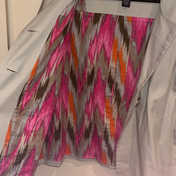 Apostrophe short sleeved jacket with large buttons tan size Large - Picture 8 of 10